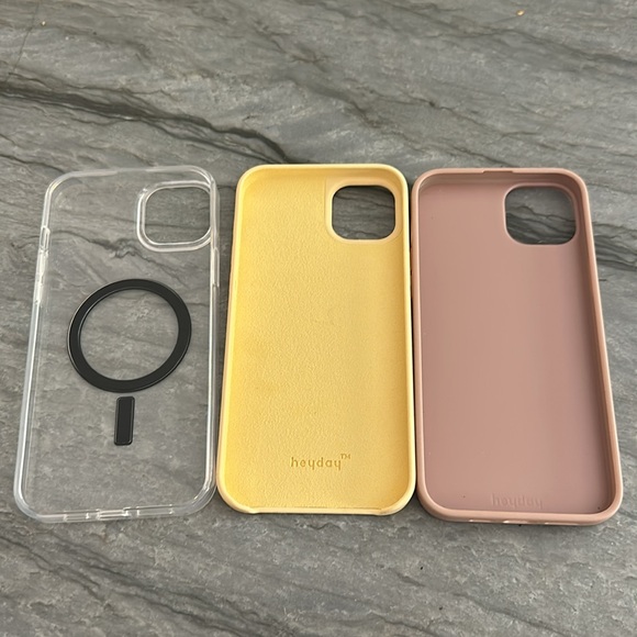 New iPhone 14 Plus three heyday cases. Silicone. The clear one comes with Magnet - Picture 4 of 4